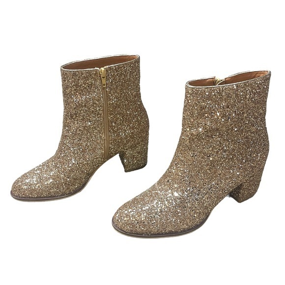 Corkys Shoes Corkys Razzle Dazzle Gold Glitter Ankle Boots Stayput